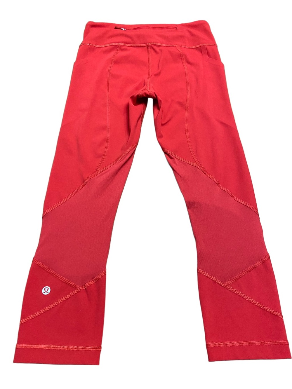 Lululemon Fast and Free High-Rise Crop Leggings 21” with
5 Pockets Red Size 4 - Picture 9 of 11